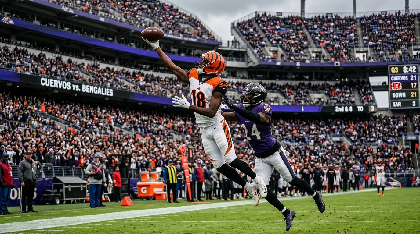Bengalíes vs. Cuervos: análisis y pronóstico del duelo divisional en Baltimore