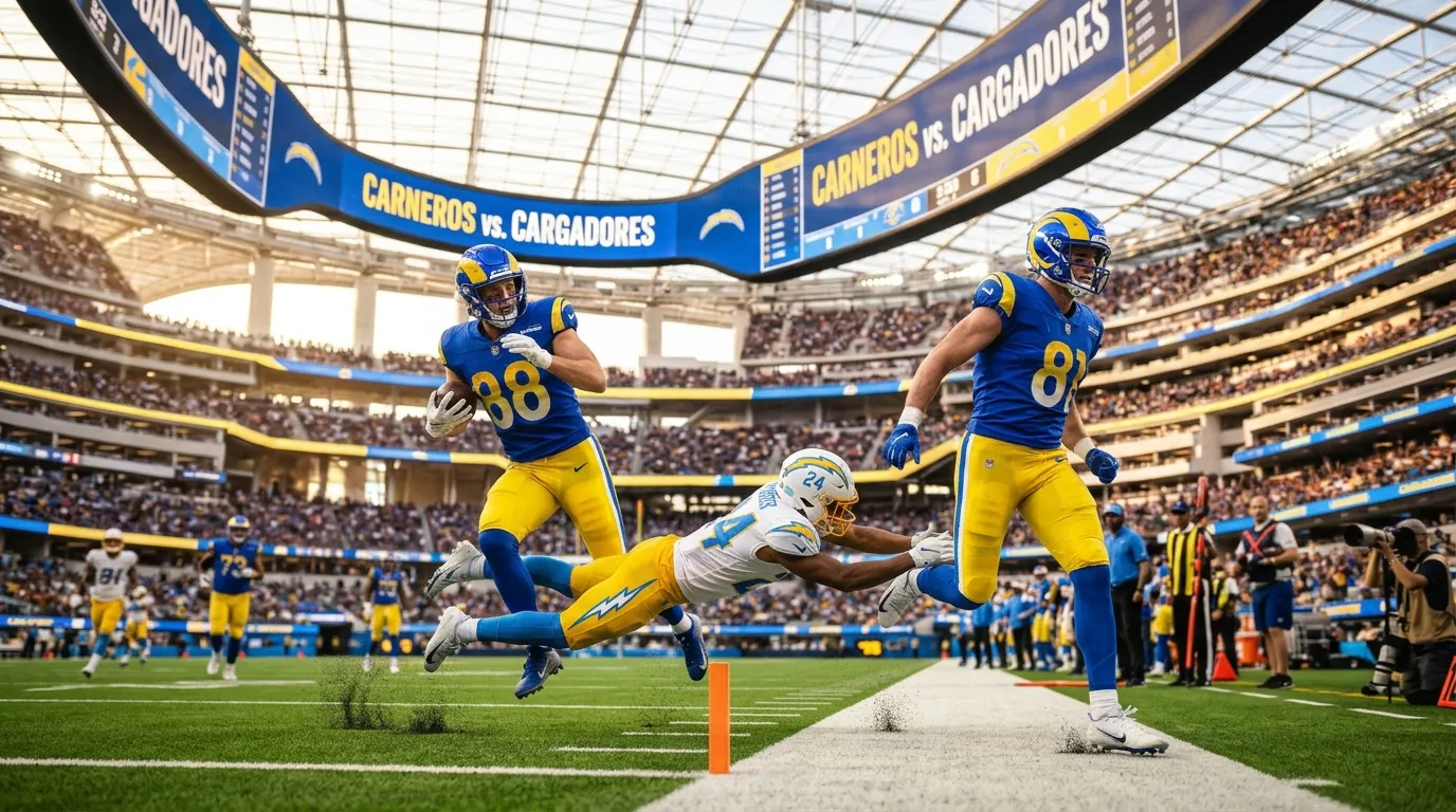 Cargadores vs. Carneros: análisis y pronóstico del duelo de Los Ángeles
