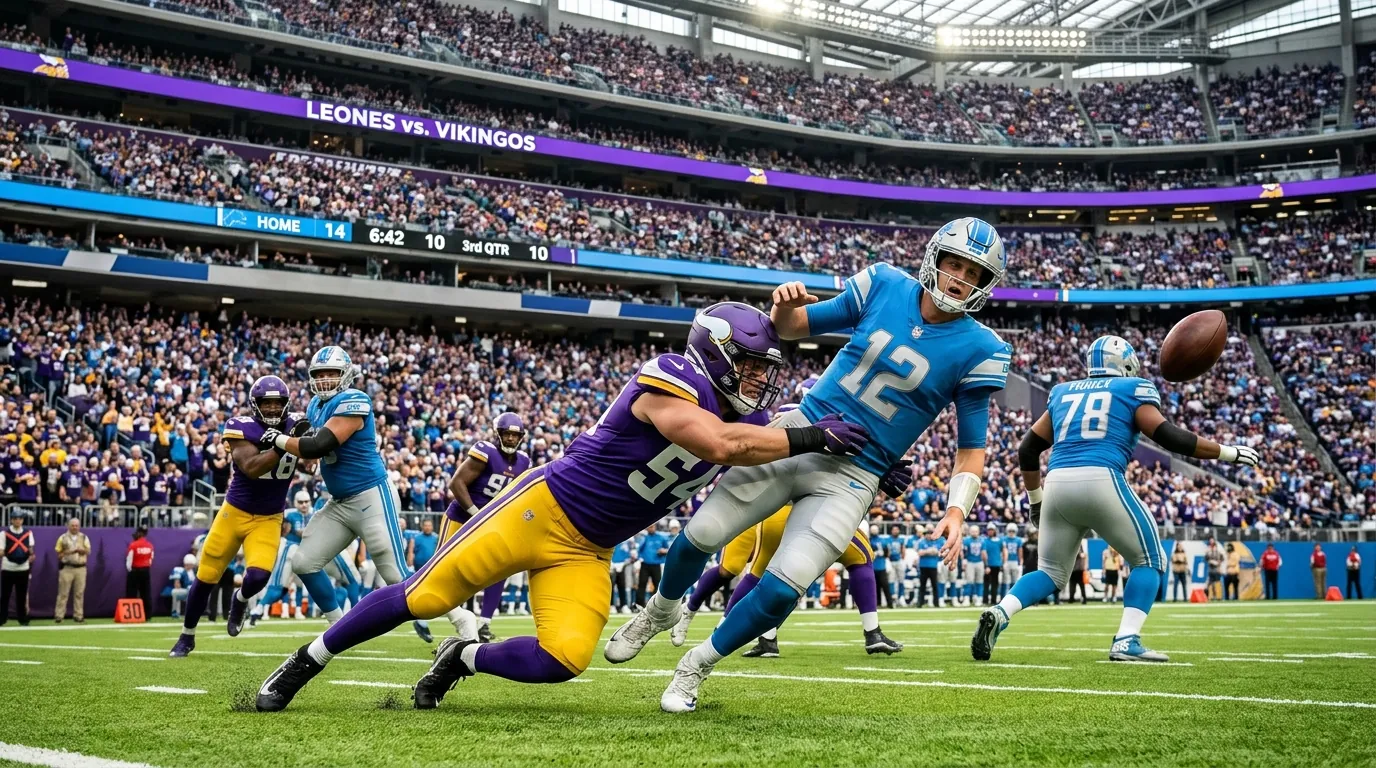 Vikingos vs. Leones: análisis y pronóstico del clásico en Ford Field